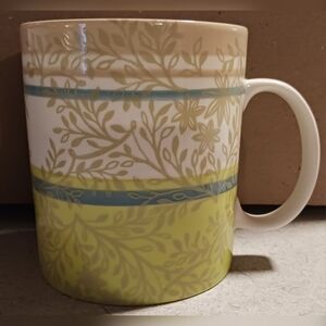 Starbucks 2008 14oz  Zen Tea Leaf & Vines Green & Beige